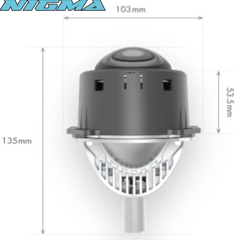 Bi-LED линзы GTR G19 (3.0) 50w 5800к Универсальное крепление