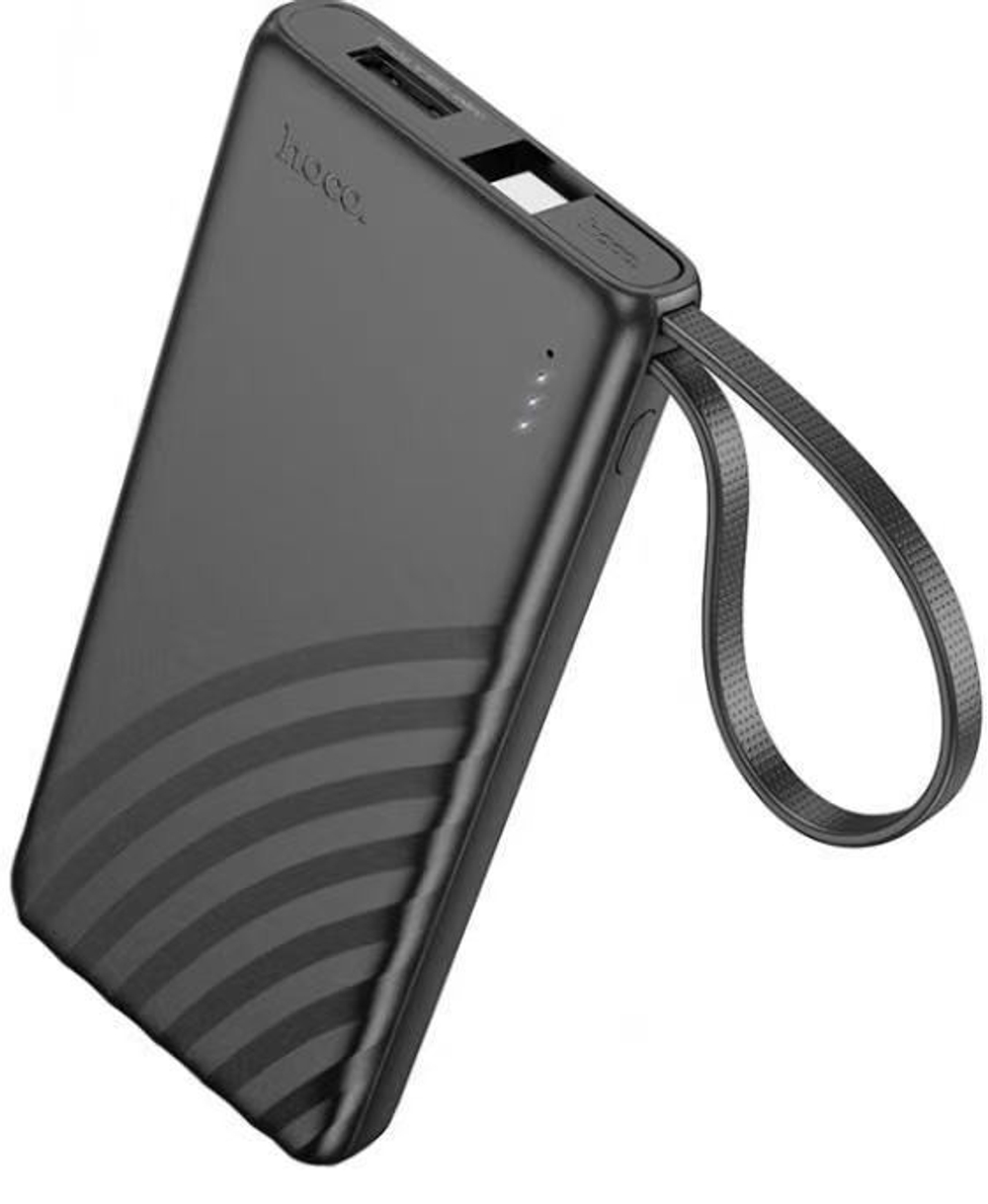 Powerbank Hoco J129 5000mAh с шнуром Type-C черный