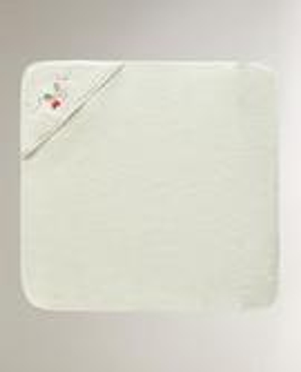 ZARA HOME ДЕТСКОЕ ПОЛОТЕНЦЕ С КАПЮШОНОМ И МЫШАТАМИ, СВЕТЛО-БЕЖЕВЫЙ
