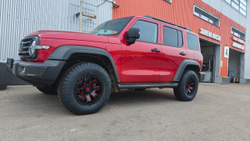Диск колёсный литой BEAST OFFROAD 9604N R17 8,5 ET0 Red Gloss Black W Milled Spokes