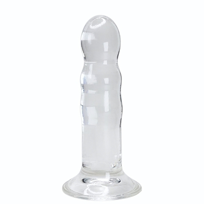 Прозрачный фаллоимитатор на присоске Gallant Jelly Dildo - 16 см. (Цвет: прозрачный)