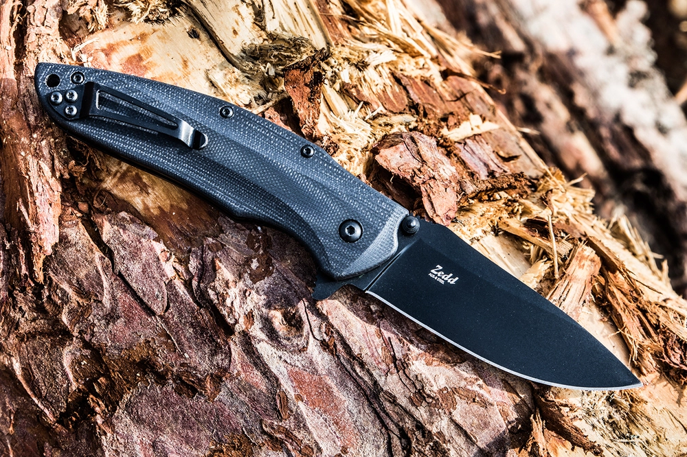 Складной нож Zedd AUS-8 Black Titanium - изображение 1