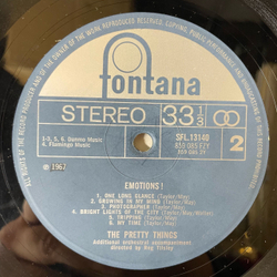 Винтажная виниловая пластинка LP The Pretty Things Emotions (UK 1972) Death Of A Socialite