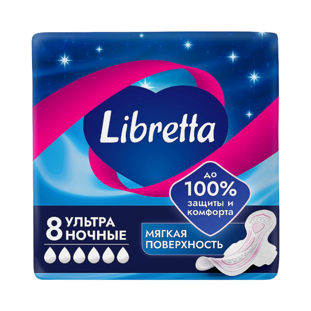 Прокладки "Libretta" ночной 8шт