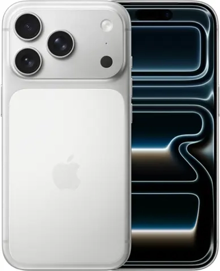 Смартфон Apple A3523 iPhone 17 Pro 256Gb серебристый моноблок 3G 4G 1Sim 6.3" 1206x2622 iOS 26 48Mpix 802.11 a/b/g/n/ac/ax/be NFC GPS Protect