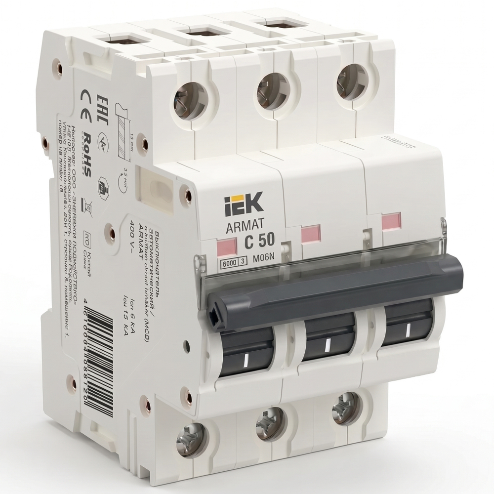 Авт. выкл. 3Р 50А 6кА C M06N ARMAT IEK