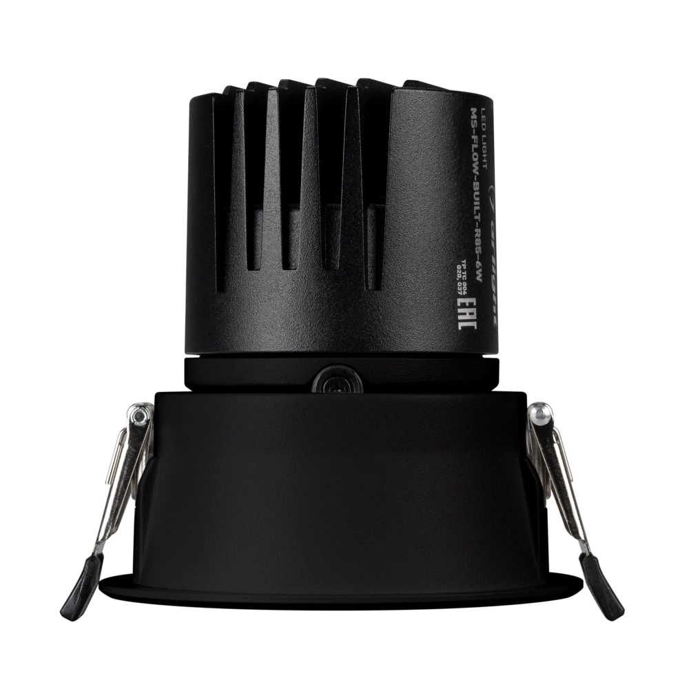 Светильник MS-FLOW-BUILT-R85-6W Day4000 (BK, 38 deg, 230V) (Arlight, IP20 Металл, 5 лет) 061250