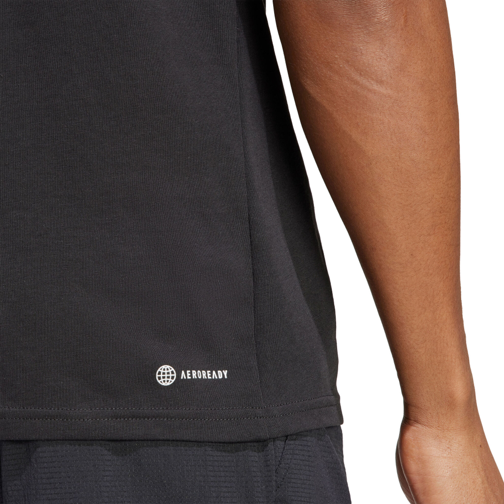 Мужское теннисное поло adidas T-Shirt Men - Black, Red