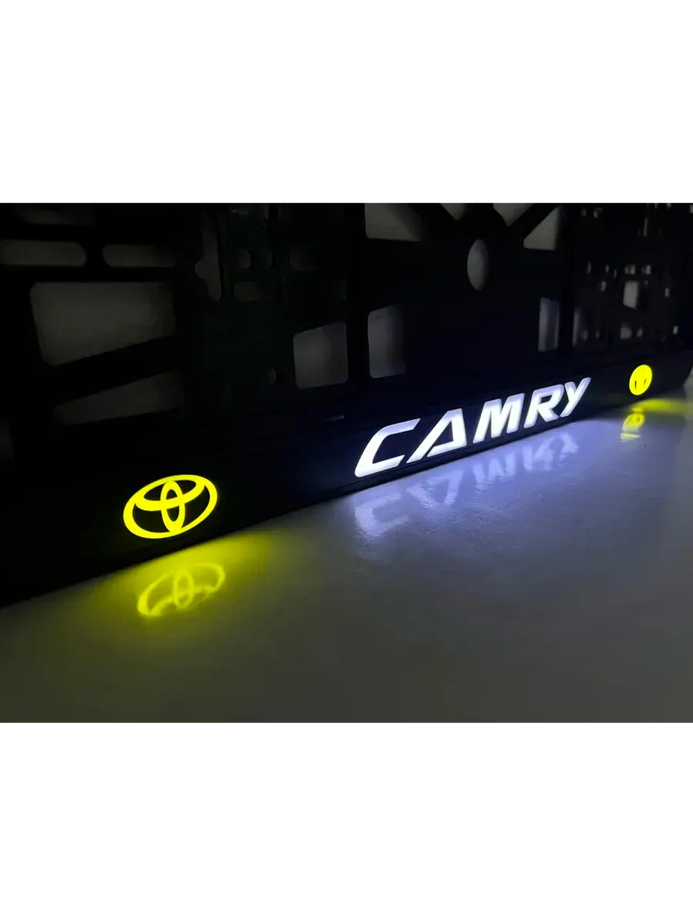 LED рамка под госномер для авто. С индивидуальным дизайном.
