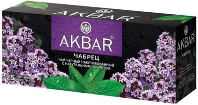 "            Акбар 25пак/15 черн.""Чабрец""  с/я ООО""Яковлевская ЧФ"" "
