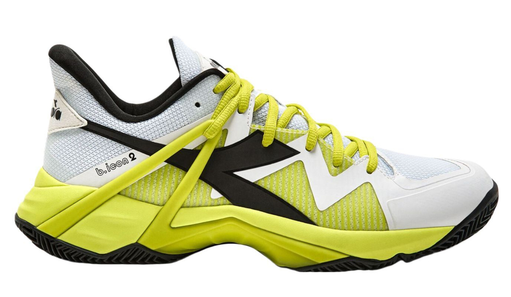 Теннисные кроссовки Diadora B.Icon 2 Clay - white/black/evening primrose
