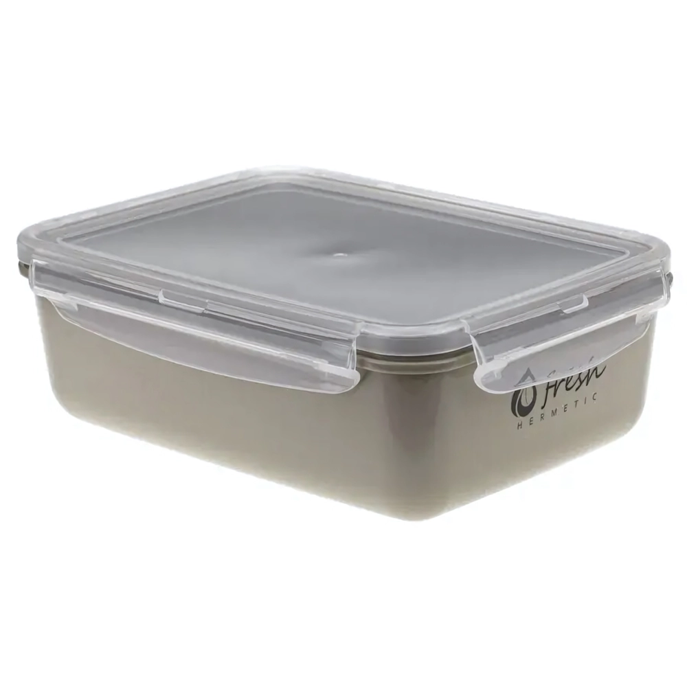 Ёмкость для продуктов ФРЕШ герметичная 1,4л, капучино