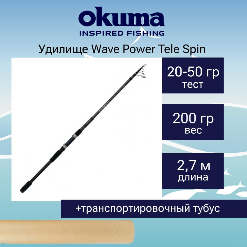 Спиннинг Wave Power Tele Spin 9'0" 20-50g 7sec
