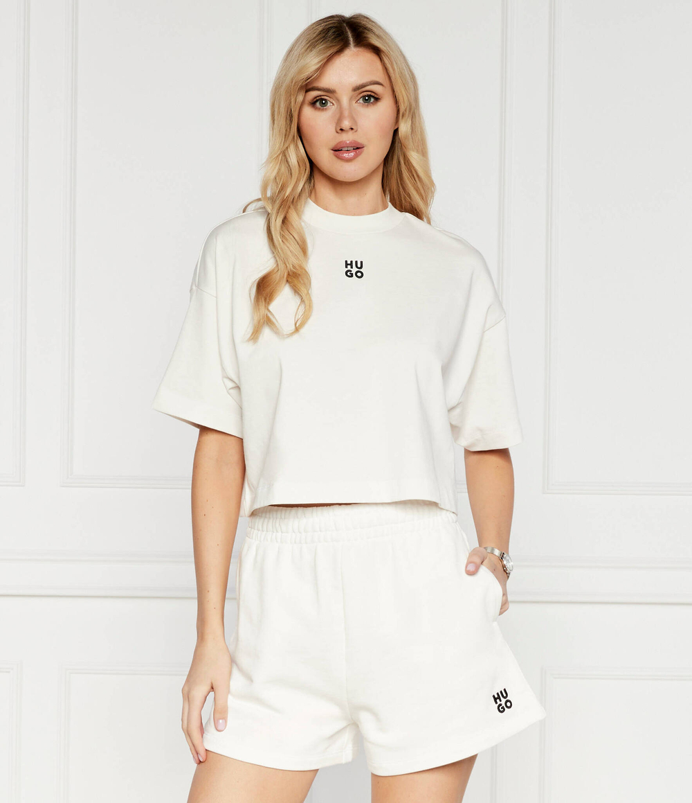 Футболка Cropped Tee HUGO - белый(50517790)