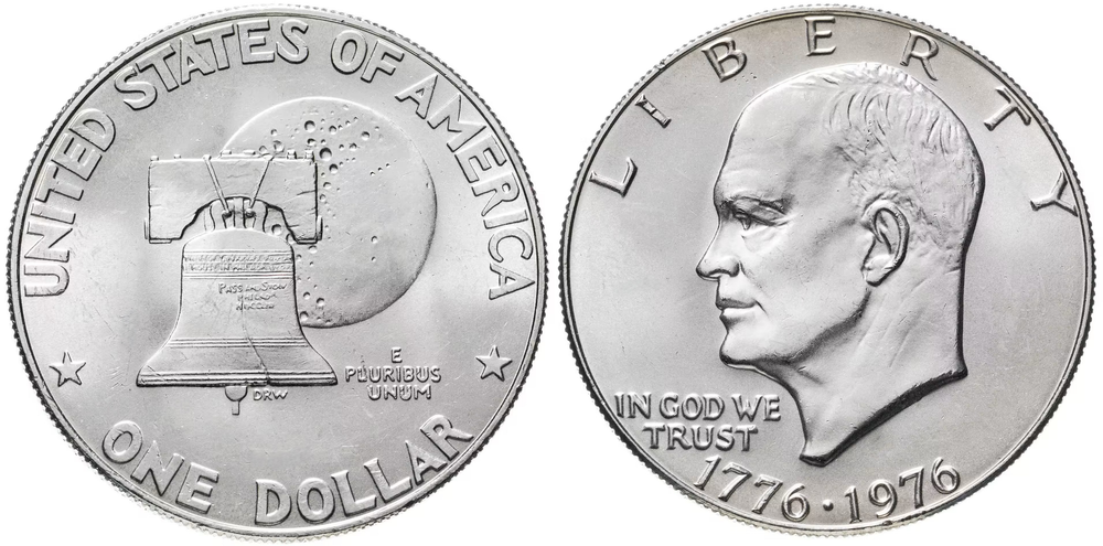 США 1 доллар, 1976 200 лет независимости США UNC