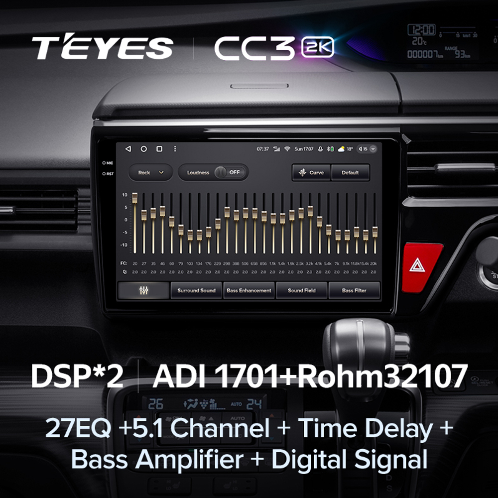 Teyes CC3 2K 9"для Honda Stepwgn 5 2015-2021 (прав)