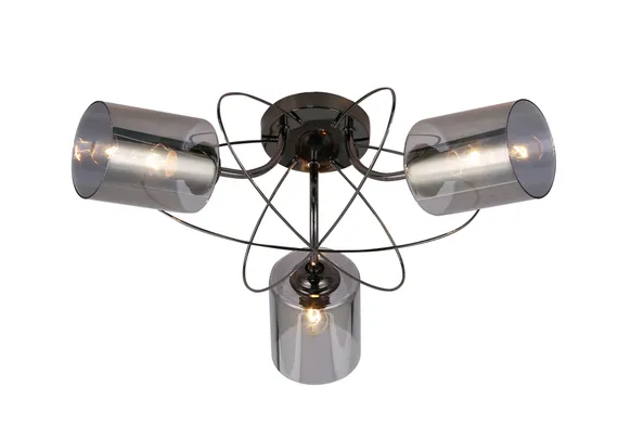 Люстра потолочная Rilon 06336/3_BLACK, 3×40 Вт, чёрная