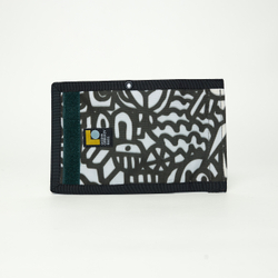 Кошелек Wallet GO x UOFX Doodles темный мох