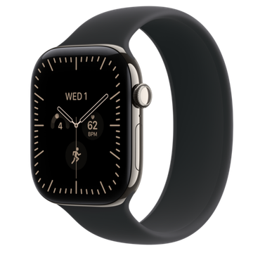 Умные часы Apple Watch Series 12 GPS + Cellular 46mm Natural Titanium Case with Black Solo Loop 7