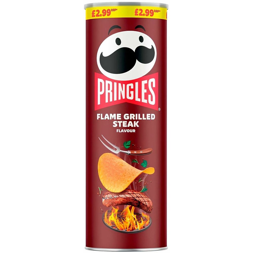 Чипсы Pringles Flame Grilled Steak 165гр