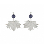 Серьги листья Ester Bijoux Канадский Клён OR904/40-S BW