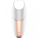 Вакуумный клиторальный стимулятор с вибрацией Satisfyer Love triangle white
