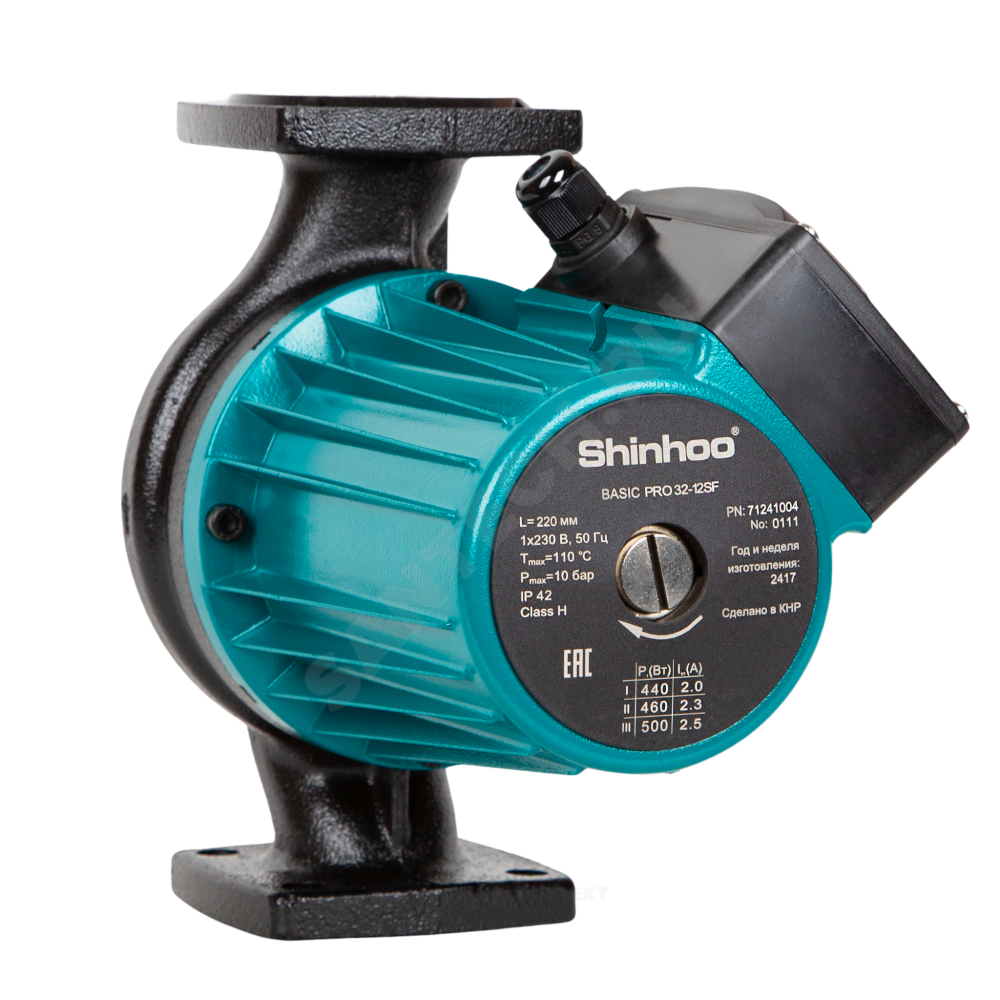 Насос циркуляционный с мокрым ротором BASIC PRO 32-12SF PN6 1х230В/50 Гц Shinhoo 71241004