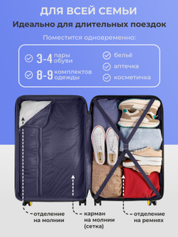 Набор S/L ручная кладь и большой Желтый