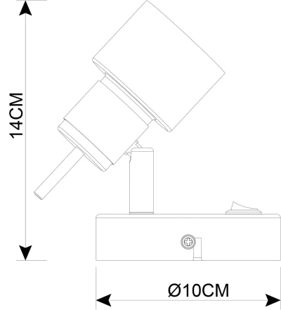 Спот Arte Lamp ALMACH A1906AP-1BK, 1хGU10