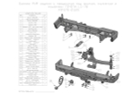 Бампер силовой задний Toyota Land Cruiser 78 2007+ с квадратом под фаркоп, калиткой и фонарями РИФ
