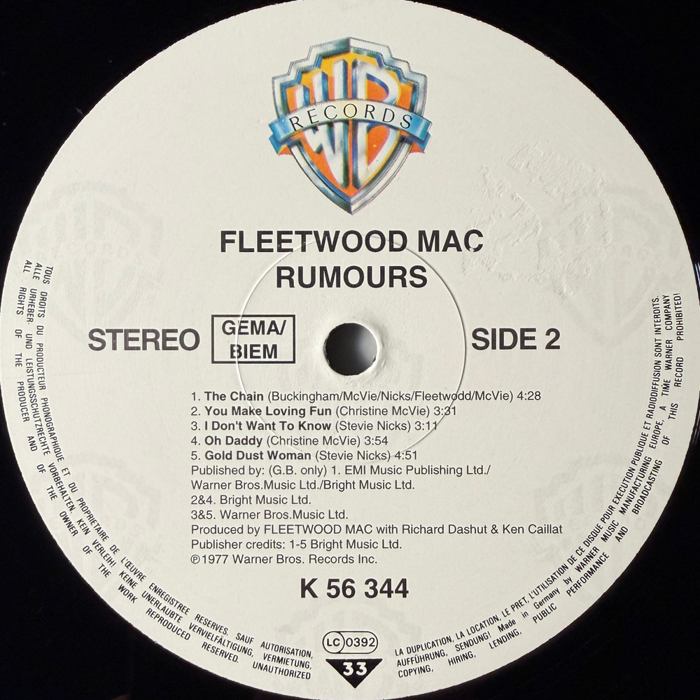 Fleetwood Mac – Rumours (Германия 1984г.)