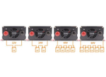 Инвертор 12V-220V 1000W ERO черный Иероглиф чистый синус