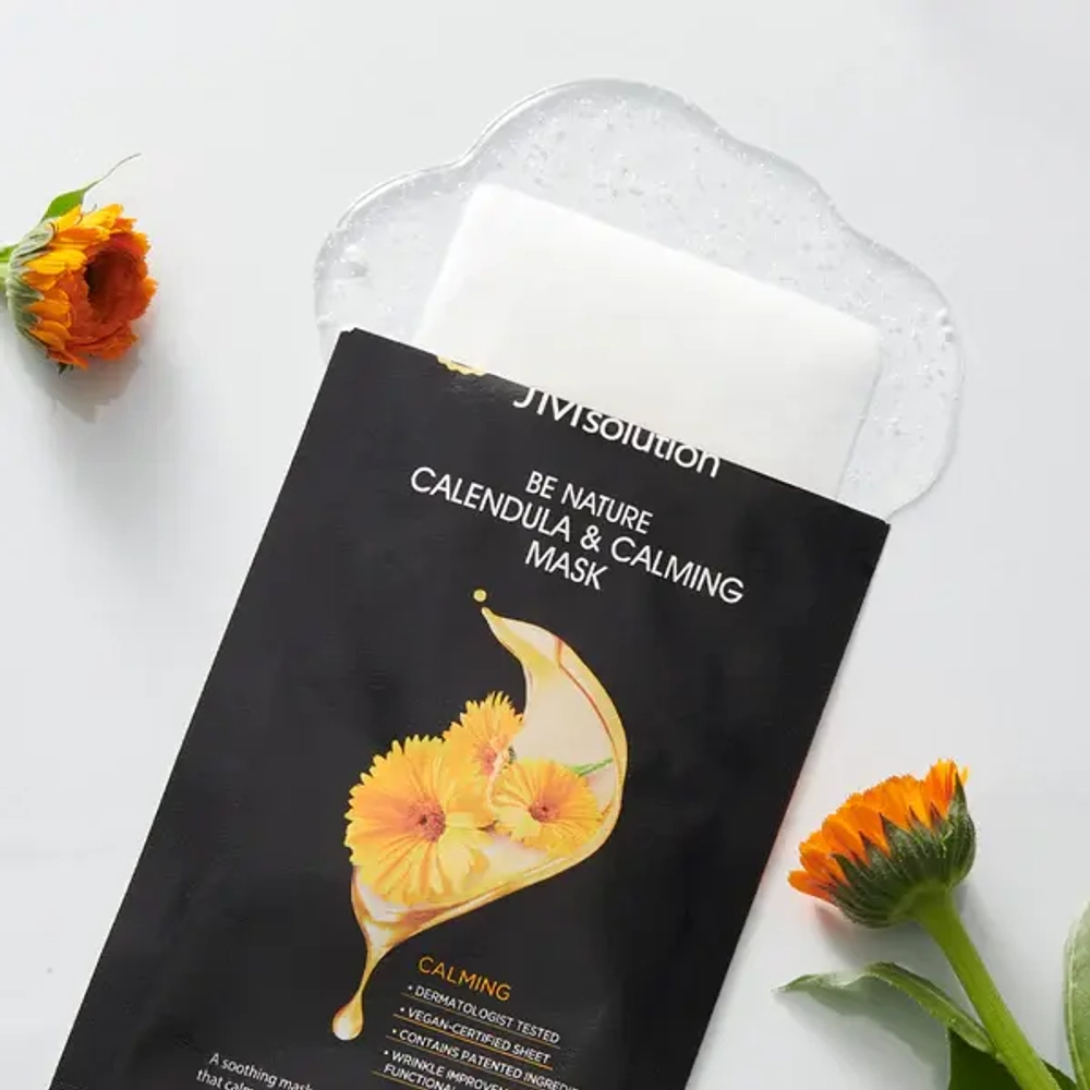 Маска тканевая с календулой JMsolution Be Nature calendula & calming, 24мл