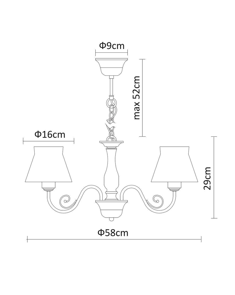 Люстра подвесная Arte Lamp Margherita A7021LM-5WH