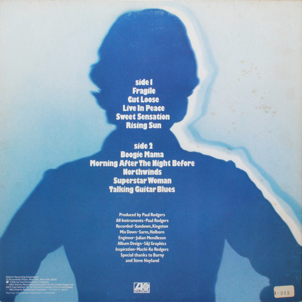 Paul Rodgers / Cut Loose (LP)