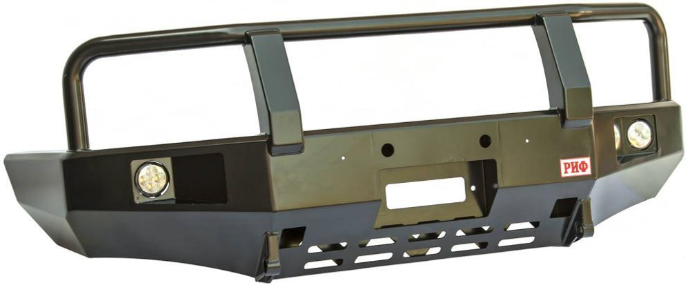 Бампер силовой передний Mazda B2500/Ford Ranger 1998-2006 с доп. фарами и защитной дугой