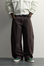 БРЮКИ BALLOON FIT В ТОНКУЮ ПОЛОСКУ — ZARA