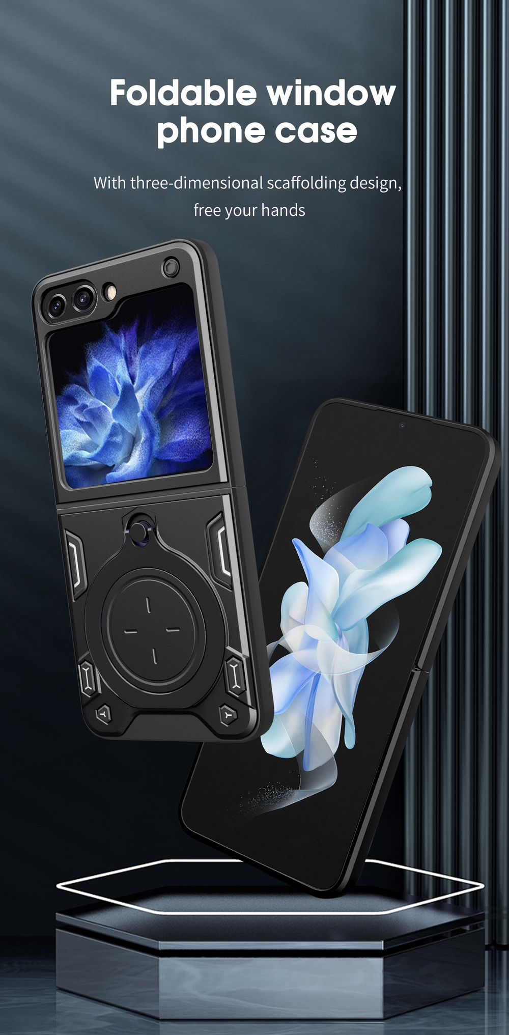 Чехол с кольцом Big Ring Case для Samsung Galaxy Z Flip 7 FE