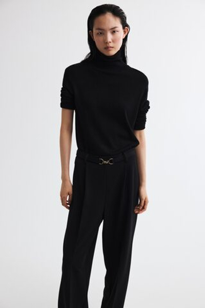 Брюки Ponte di Roma с декоративным ремнём - H&M