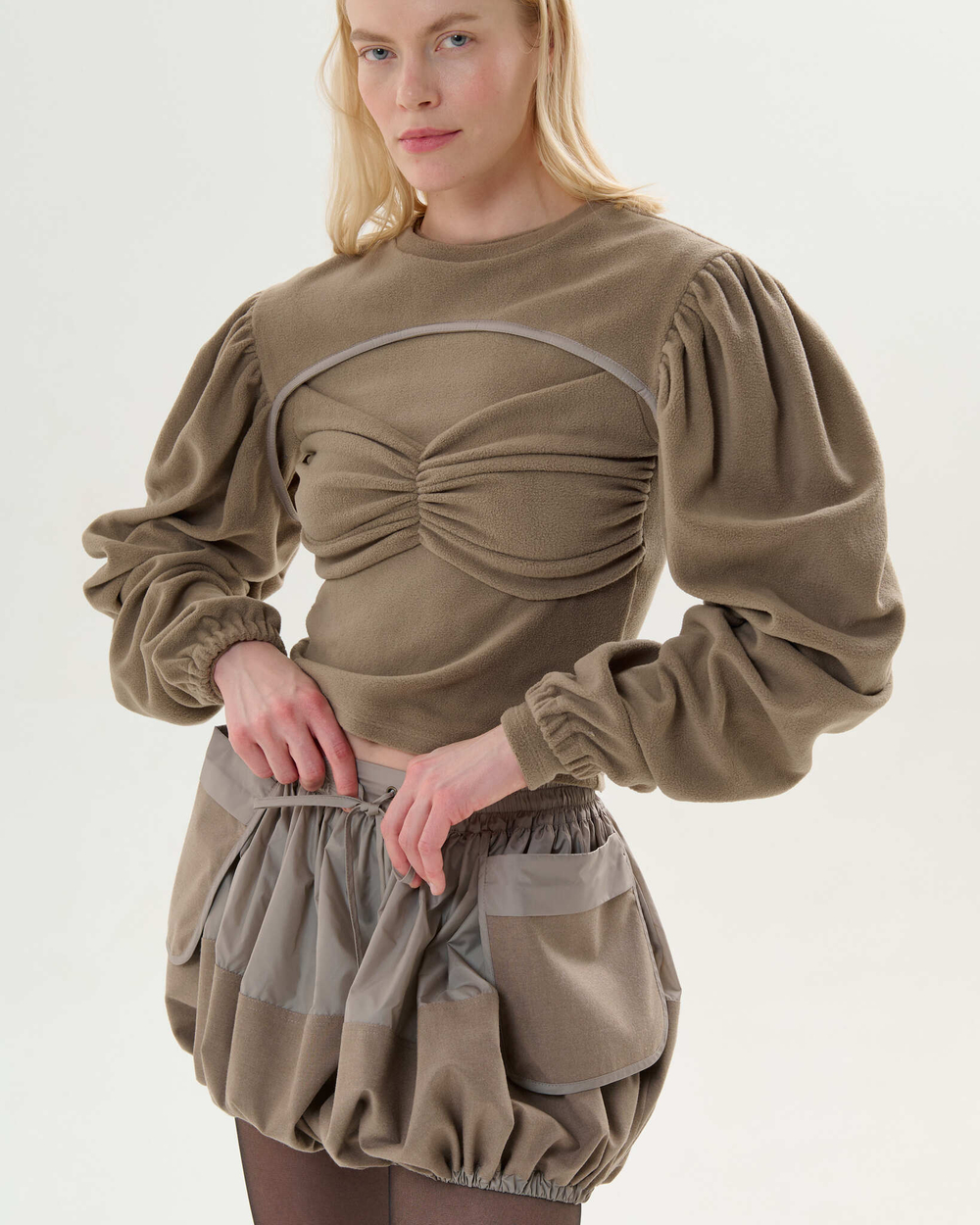 Рукава из флиса BEIGE