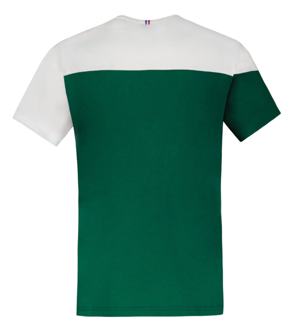 Мужская теннисная футболка Le Coq Sportif BAT Tee Short Sleeve N°3 SS23 - зеленый