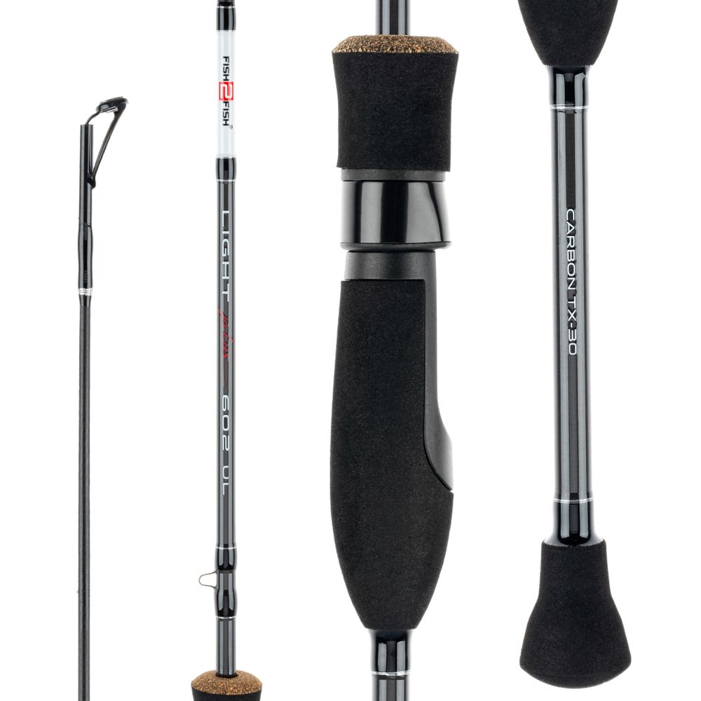 Спиннинг штекерный угольный 2 колена Fish2Fish Light Plus