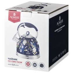 ЧАЙНИК AGNESS СО СВИСТКОМ 2,9 Л, ИНДУКЦИОН. ДНО