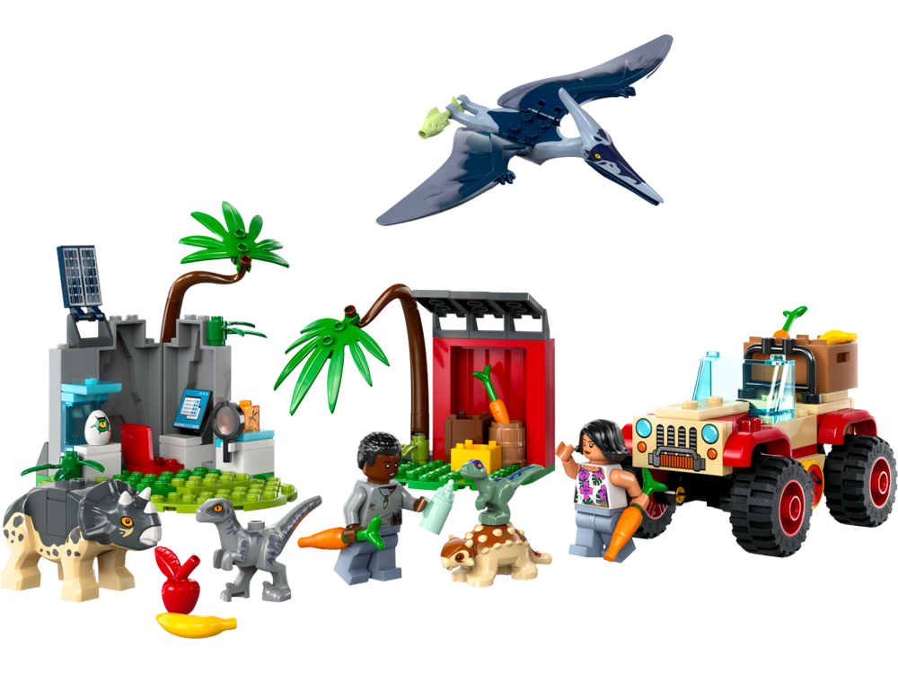 Конструктор Лего джурасик ворлд Центр спасения детёнышей динозавров | LEGO Jurassic World Dinosaur  76963 139 д 4+