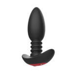 Черная анальная вибропробка Anal Vibrator с пультом ДУ - 13,5 см. (Цвет: черный)