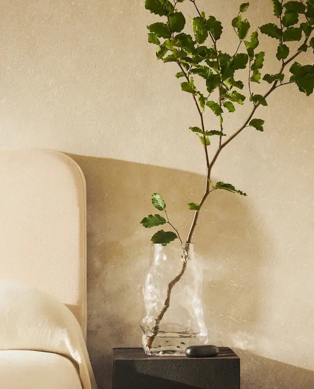 ZARA HOME АСИММЕТРИЧНАЯ СТЕКЛЯННАЯ ВАЗА