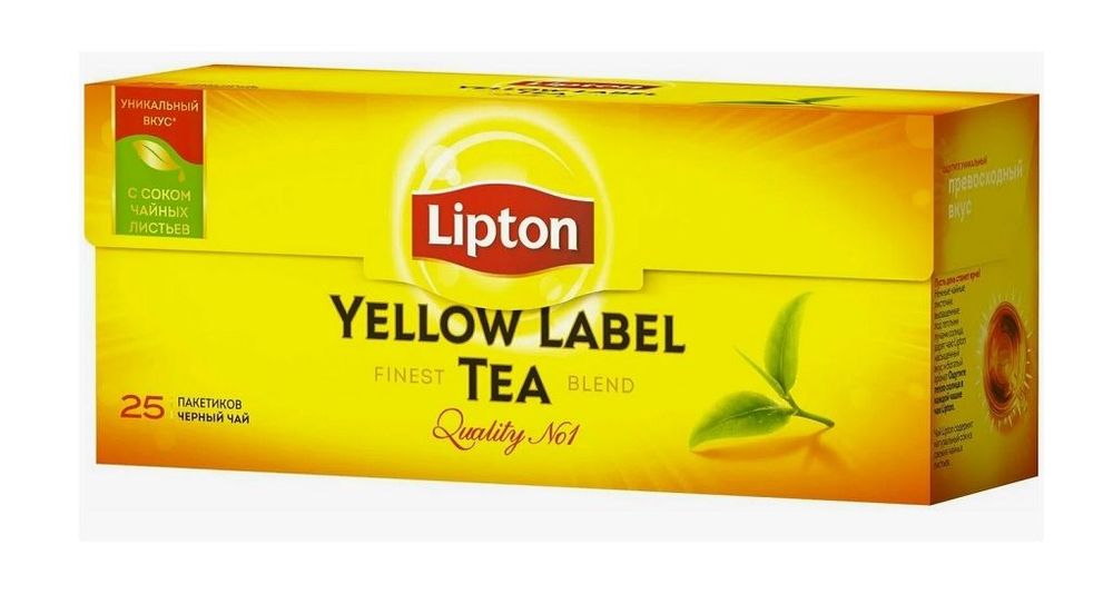 Чай черный Lipton Yellow Label 25п