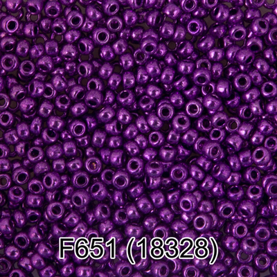 Бисер Чехия "GAMMA" круглый 6 10/0 2.3 мм F651 фиолетовый/металлик ( 18328 )