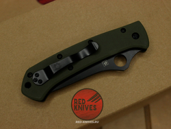 Нож Spyderco Lum Tanto - зеленая рукоять, клинок черный