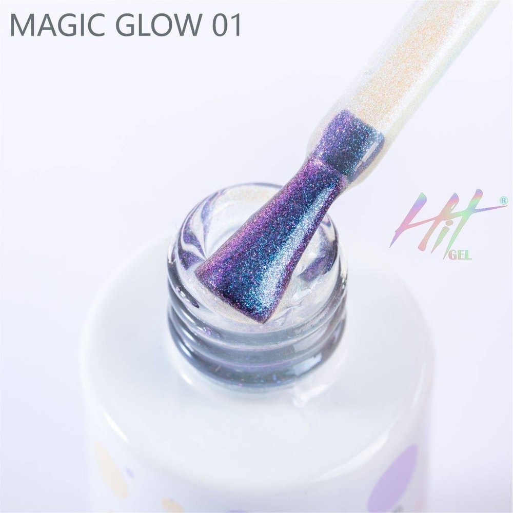 Гель-лак ТМ "HIT gel" №01 Magic glow, 9 мл